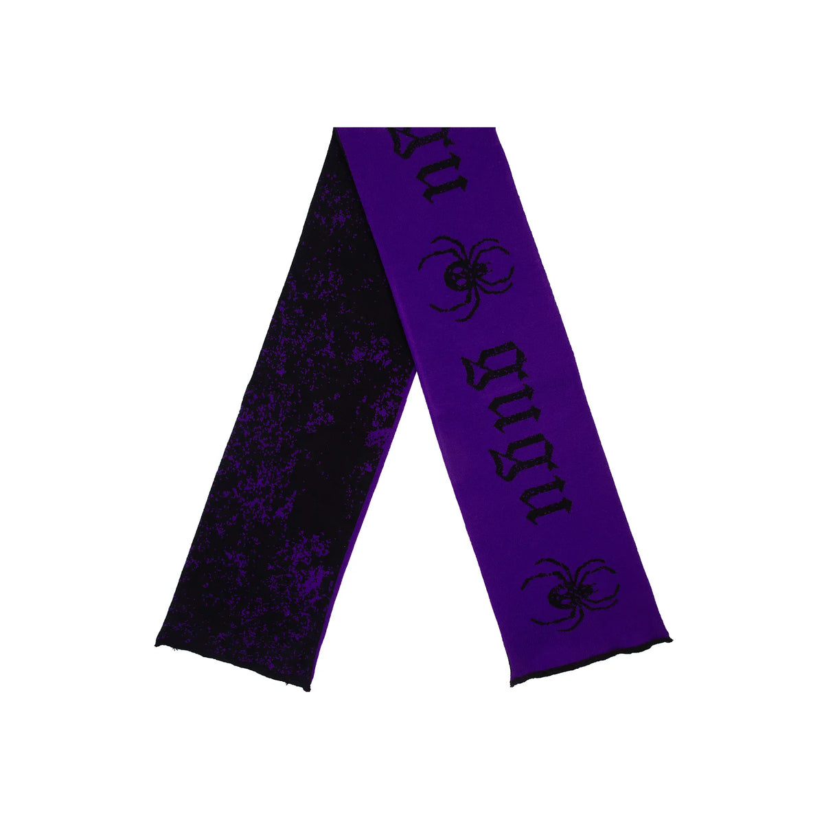 GUGU szalik "GUGU” violet&black