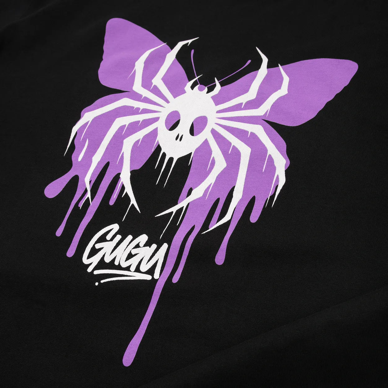 GUGU t-shirt "GUGU BUTTERFLY" black