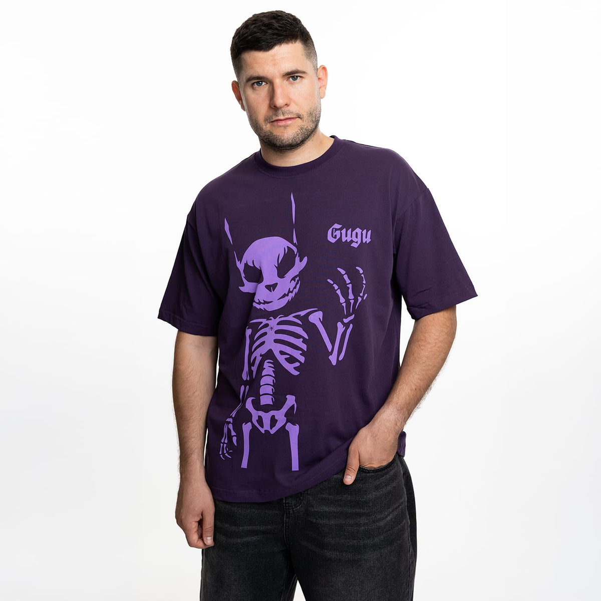 GUGU t-shirt "GUGU RABBIT" violet