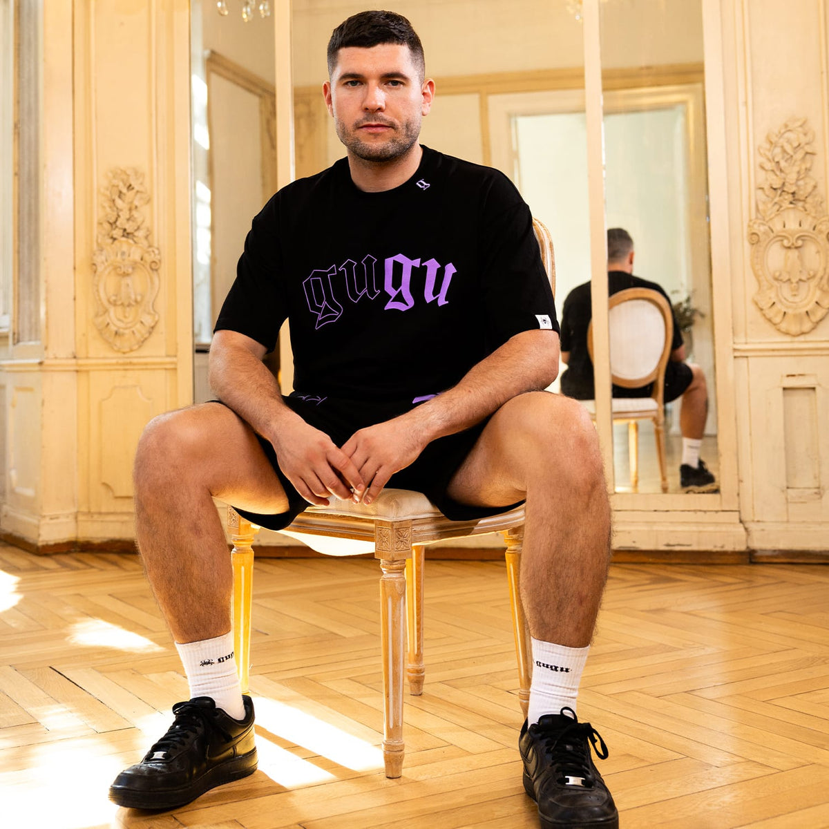 GUGU t-shirt "GUGU TAG" black