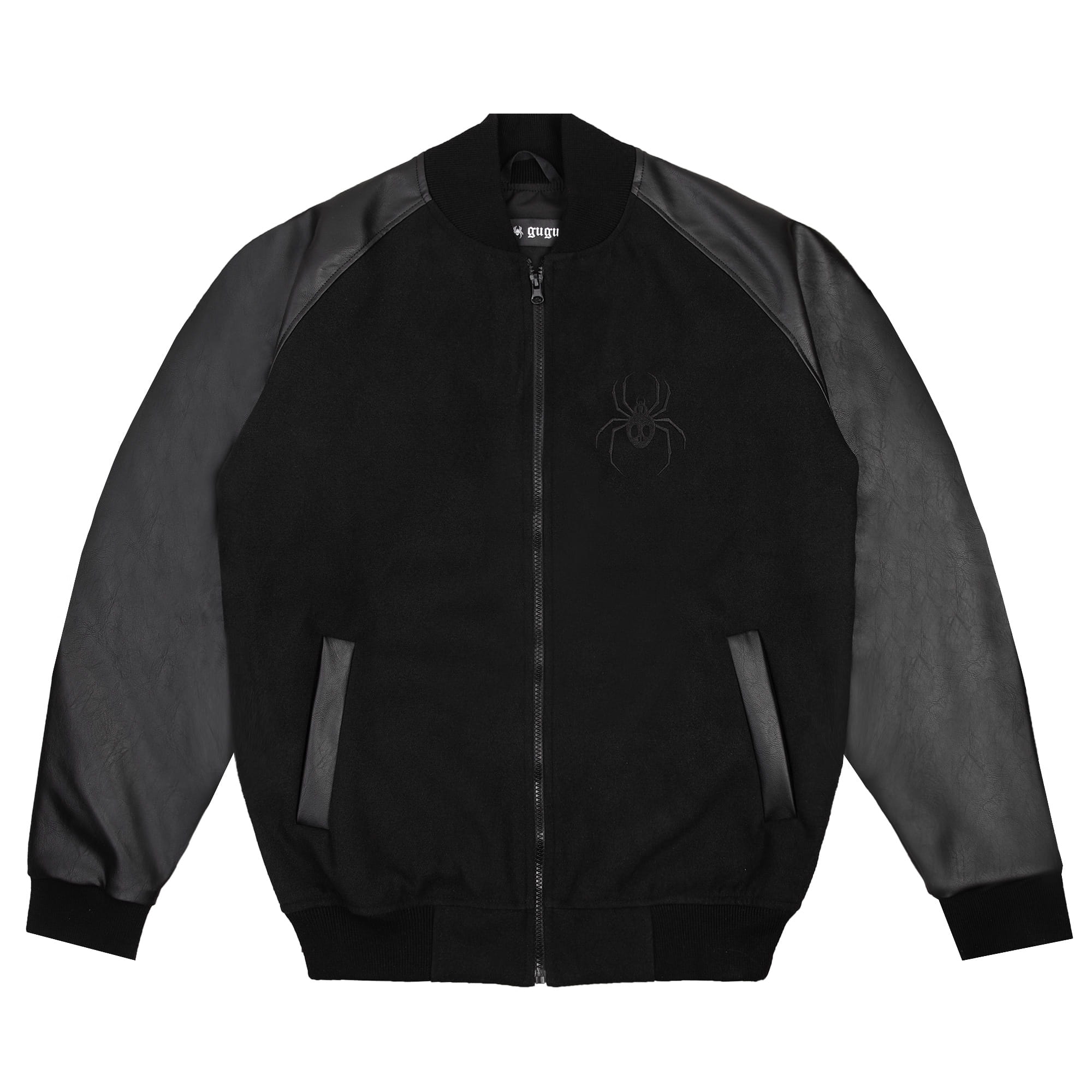 GUGU GUGU Varsity Jacket Black