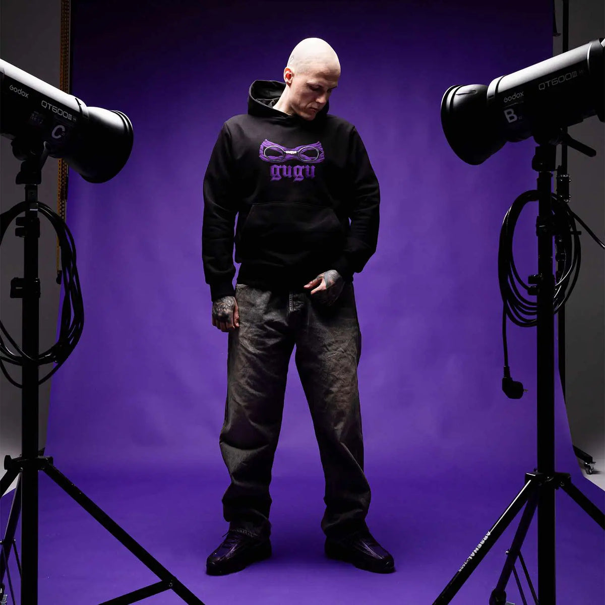 GUGU hoodie „DONATELLO" black