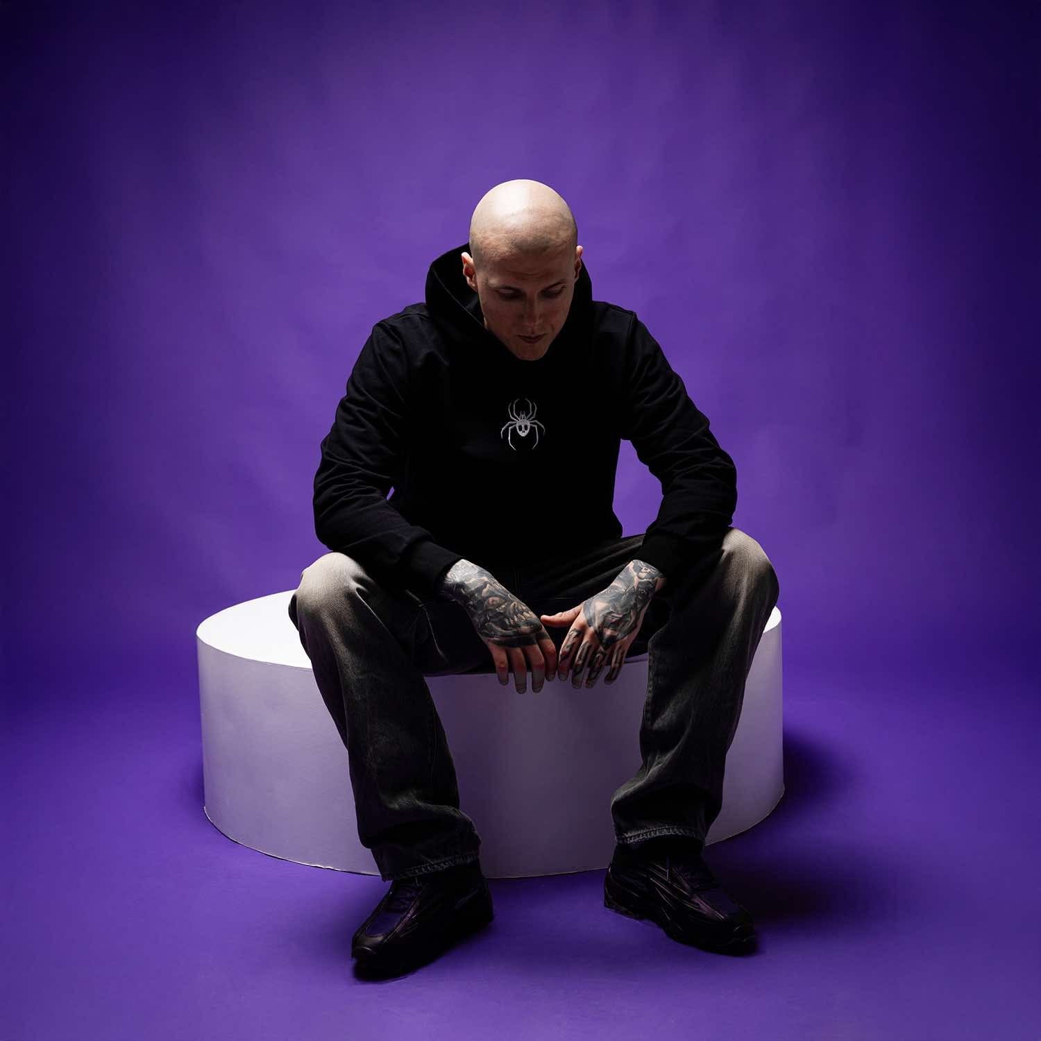 GUGU hoodie "GUGU SPIDER" black