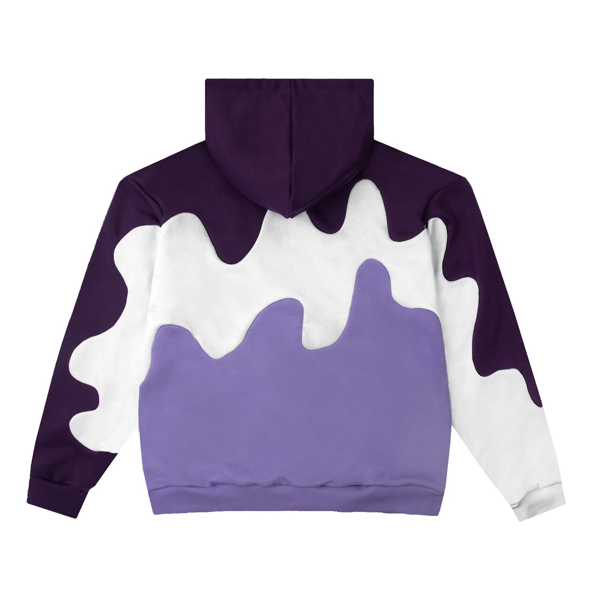 GUGU hoodie "GUGU WAVES" violet & white